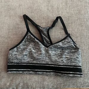 Athletic Works Black and Gray Sports Bra